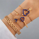 Stunning Blue Gemstone Bracelets for Elegant Style-25852Gold-2