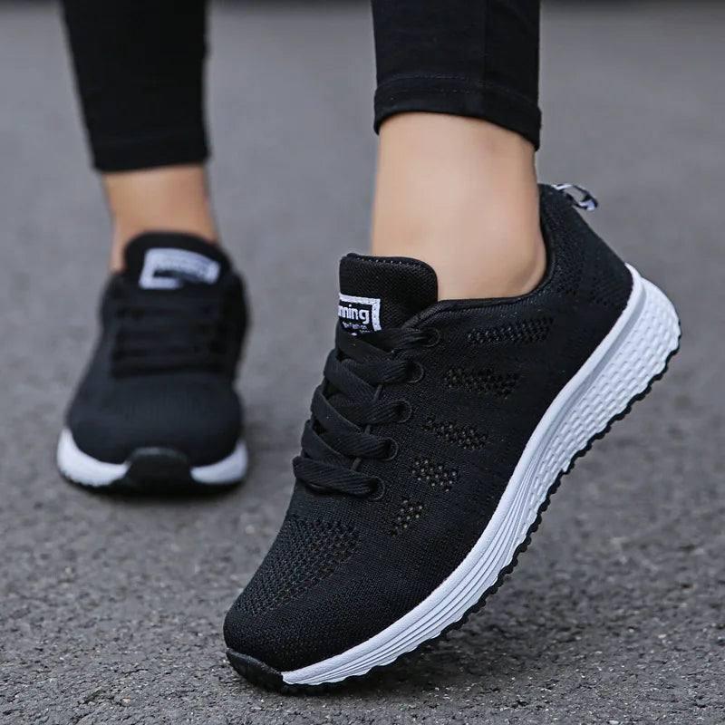 Stylish Black Running Shoes for Active Lifestyles-Black-2