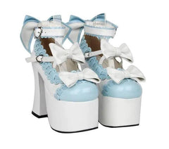 Stylish Bow Platform Heels for Trendy Outfits-4