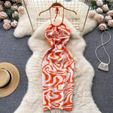 Sultry Backless Knitted Bodycon Dress for Vacation Season-8