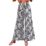Summer Women's Printed High-waisted Bootcut Pants-2