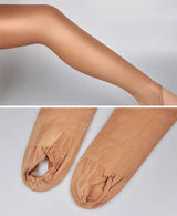 Thin Pantyhose Outer Wear Silk Stockings Bare Leg Socks-Brown foot-9