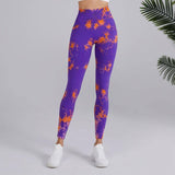 Tie-dye Printed Yoga Pants Fashion Seamless High-waisted-2