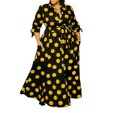 Trendy Polka Dot Dress Styles for Chic Look-Yellow-8