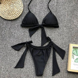 Triangle bikini-Black-4
