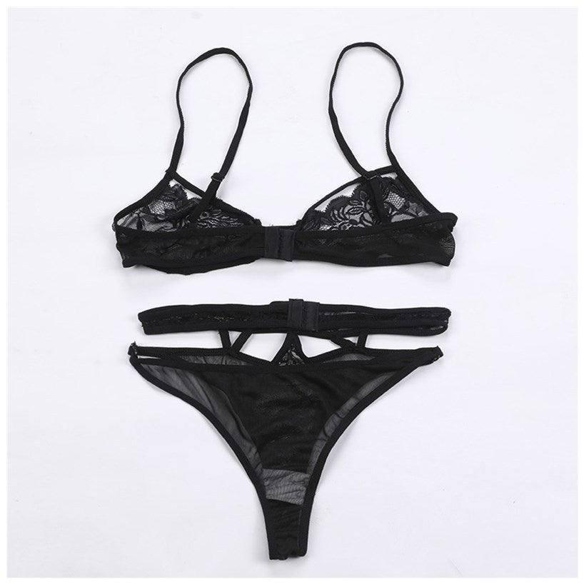 Up And Down Split Two-piece Suit Hollow Out Sexy Lingerie-6