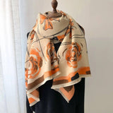 Warm Shawl Color Matching Matching Cashmere Scarf-8 Style-8