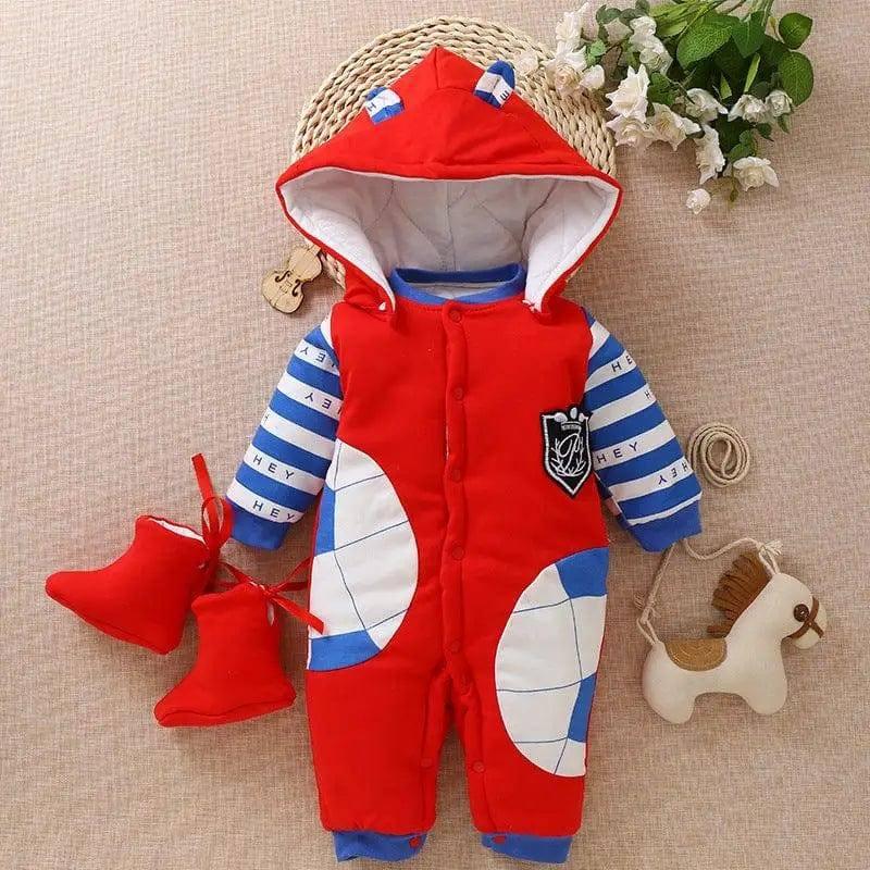 LOVEMI - Warm Thick Baby Jumpsuit born Climb Clothes