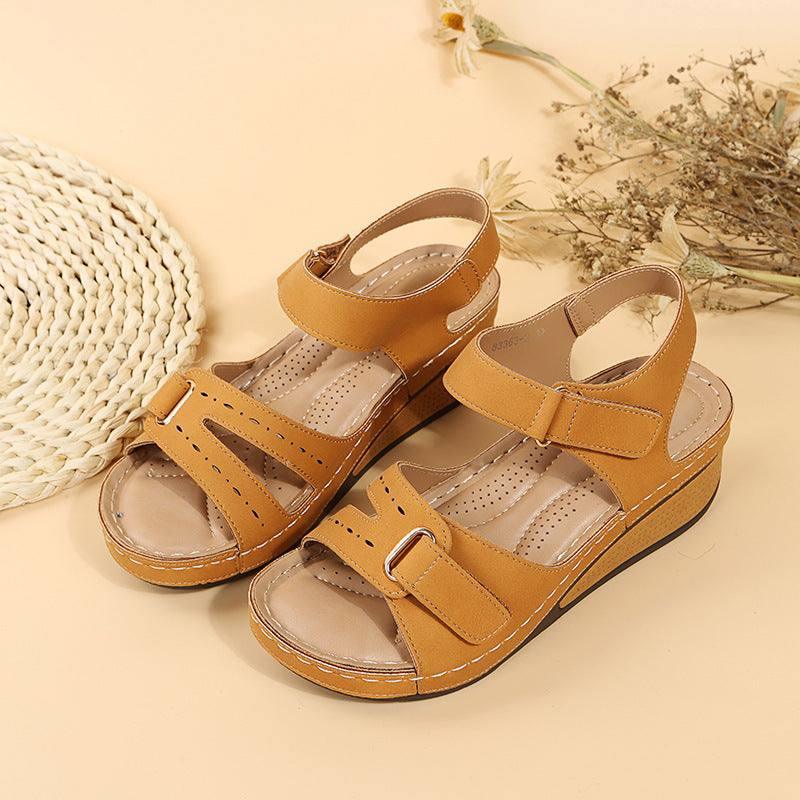 Wedge Sandals Summer Velcro Platform Shoes Women-10