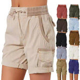 Women's Casual High Waist Cargo Shorts 0 LOVEMI    