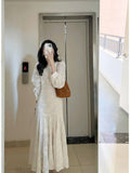 Women's Fashion Casual Solid Color Chiffon Embroidery-4