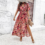 Women's Fashion Vacation Casual Printed Dress-3
