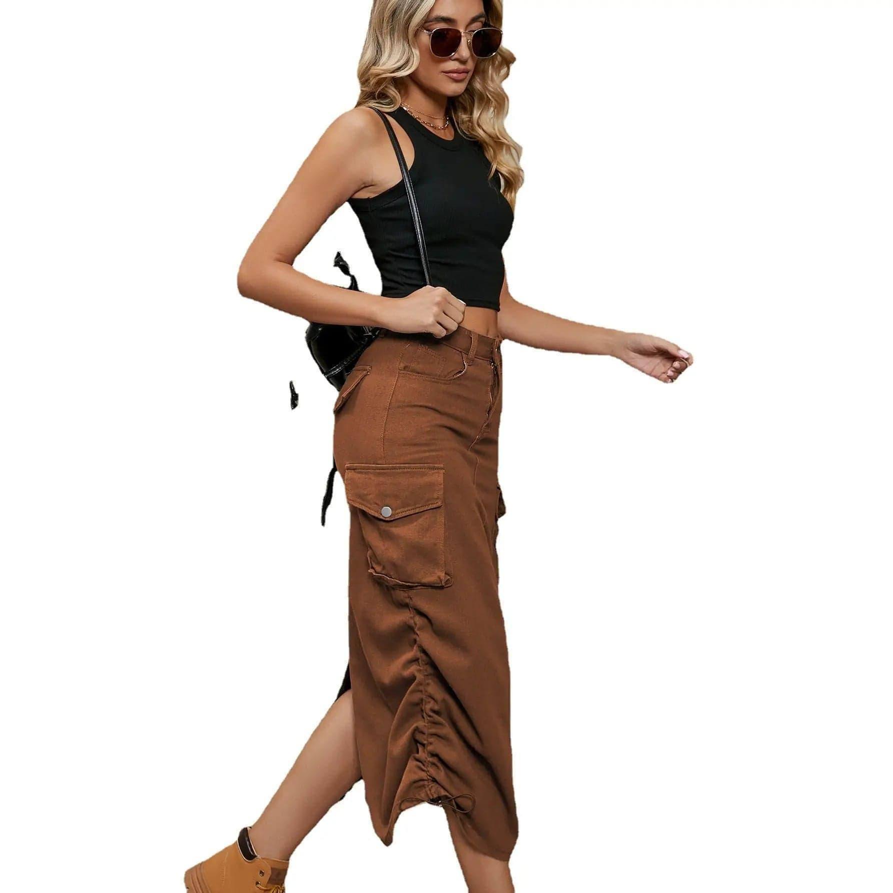 Women's Fashionable Casual Mid-length Skirt-7