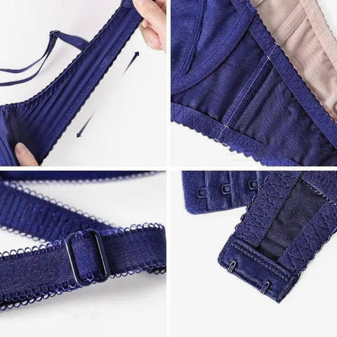 Women's Lace Underwire Push Up Lingerie Panty Set-10