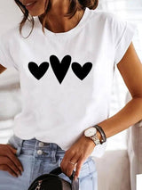 Women's Love Casual Tee top LOVEMI  MGQ29325 XXXL 