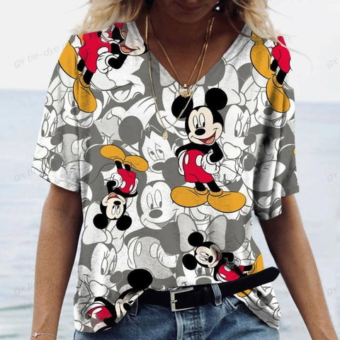 Women's Mickey Mouse T-Shirt-AVZ3CG2726-1