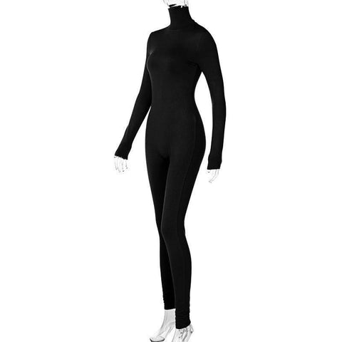Women's Solid Color Yoga Jumpsuit-Black-10