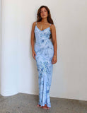 Women's Summer Vacation Leisure Slim Fit Printing Slip Dress-4