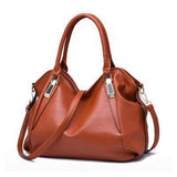 Women Totes Bag High Capacity Crossbody Shoulder Bags Soft-Brown-1