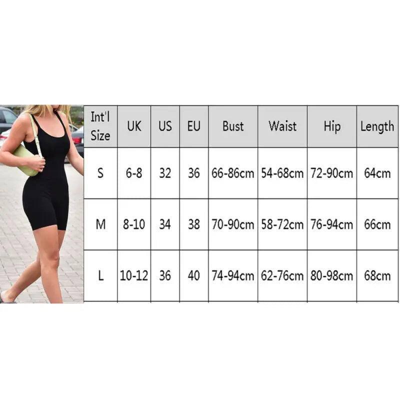 Yoga Jumpsuits Women Spaghetti Bodycon Slim Playsuit Female-5